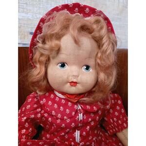 Antique Cloth or Leather Baby Doll Baby Vintage In Need Of Repair